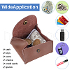 ANATTASOUL 2Pcs 2 Colors Rectangle Cowhide Multipurpose Makeup Bags AJEW-AN0007-40-3