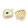 Brass Resin Pendants KK-T070-102-2