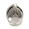 316 Stainless Steel Skull Finger Ring RJEW-C030-07A-AS-3
