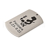 Non-Tarnish 304 Stainless Steel Pendants STAS-C098-01H-P-2