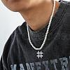 PVC Figure Pendant Plastic Pearl Round Beaded Necklaces for Women Men FS-WGF80DD-05-2