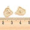 Brass Micro Pave Cubic Zirconia Pendants KK-E090-15G-3