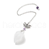 Natural Mixed Stone Teardrop Dowsing Pendulums G-K338-11P-2