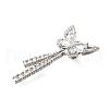 Brass Micro Pave Cubic Zirconia Pendants KK-V008-26P-2