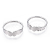 Non-Tarnish 304 Stainless Steel Wing Adjustable Ring for Women RJEW-T027-10P-2