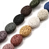 Dyed Natural Lava Rock Beads Strands G-A264-A02-01A-1