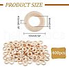  70Pcs 4 Style Unfinished Wood Slices DIY-NB0007-67-2