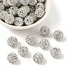 Polymer Clay Rhinestone Beads RB-C1438-12mm-A01-1