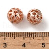 Rack Plating Brass Pave Cubic Zirconia Beads KK-M285-32C-4