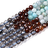 Natural & Synthetic Mixed Gemstone Beads Strands G-D080-A01-03-06-4
