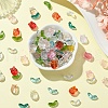 100Pcs 2 Styles Transparent Glass Beads GLAA-YW0003-44-5