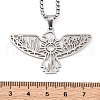 304 Stainless Steel Pendant Necklaces NJEW-C066-18P-3