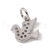 Brass Micro Pave Cubic Zirconia Charms ZIRC-F132-29P-2