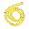 AB Color Plated Transparent Electroplate Beads Strands EGLA-H104-06C-2