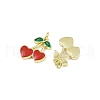 Brass Enamel Pendants KK-H072-18G-02-2
