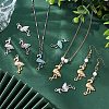 CHGCRAFT 24Pcs 3 Colors 304 Stainless Steel Pendants STAS-CA0001-63-4