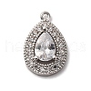 Brass Micro Pave Cubic Zirconia Pendants KK-F895-11P-1