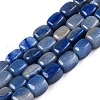 Dyed & Heated Natural Blue Aventurine Beads Strands G-T138-102-4
