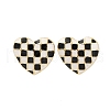 Alloy Enamel Stud Earrings EJEW-Z113-01G-A-2