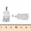 304 Stainless Steel Pendants STAS-N103-04P-3