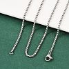 Tarnish Resistant 304 Stainless Steel Venetian Chain Necklace Making STAS-A028-N032P-3