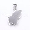 304 Stainless Steel Pendants STAS-H463-01AS-2