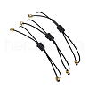 3Pcs 3 Styles Gemstone Braided Bead Bracelets BJEW-JB11146-06-5