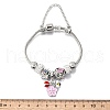 Alloy Enamel European Beads Charm Bracelets BJEW-F495-16P-3