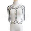 Clear AB Acrylic & Alloy Tassel Sexy Jewelry Night Shop Shoulder Body Chains for Women WGE8507-01-3