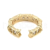 Clear Cubic Zirconia Open Cuff Rings RJEW-U002-09G-3