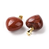 Natural Red Jasper Pendants X-G-I311-A25-G-2