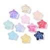 Transparent Spray Paint Glass Beads X-GLAA-H035-02-1