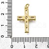 Brass Micro Pave Clear Cubic Zirconia Pendants ZIRC-I070-055G-3