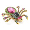 Spider Alloy Rhinestone Brooches JEWB-Q006-05A-3