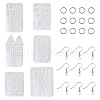 Craftdady 6Pcs DIY Geometry Earrings Silicone Resin Casting Molds DIY-CD0001-27-8