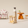 Miniature Wooden Cat Tree MIMO-PW0001-059-4