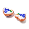 Handmade Lampwork Enamel Beads Heart with Fruit LAMP-V001-06E-3