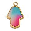 304 Stainless Steel Enamel Pendants STAS-M105-34G-02-1
