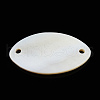 Natural Freshwater Shell Connector Charms SHEL-N026-214B-A01-3
