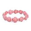 Tortoise Synthetic Turquoise Beads Stretch Bracelets for Women BJEW-JB11691-2