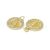 Real 18K Gold Plated Brass Micro Pave Clear Cubic Zirconia Pendants KK-E068-VB409-8-3