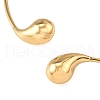 304 Stainless Steel Teardrop Open Cuff Choker Necklaces for Women NJEW-R003-01G-01-4