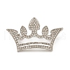 Rhinestone Crown Brooch Pin JEWB-Q030-06P-1