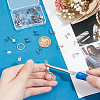Unicraftale 40Pcs 5 Styles 304 Stainless Steel Stud Earring Findings STAS-UN0057-65-2