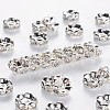 Brass Middle East Rhinestone Spacer Beads RSB029NF-01-1