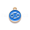 Alloy Enamel Pendants X-ENAM-S124-01A-02D-2