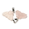 Natural Rose Quartz Pendants G-Z067-01P-07-3