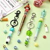 Cowboy Theme DIY Beadable Pen & Keychain Jewelry Making Kits DIY-YW0009-05-4