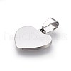 Tarnish Resistant 304 Stainless Steel Stamping Blank Tag Pendants X-STAS-L220-02B-2