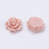 Mixed Opaque Resin Flower Cabochons X-CRES-B342-M-2